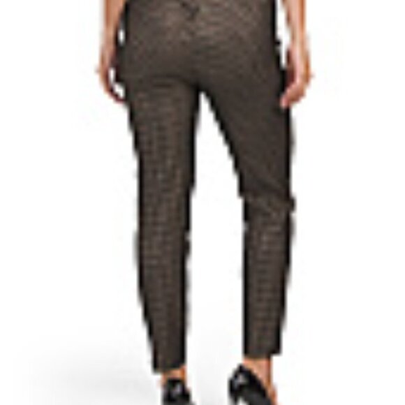 New Rachel Zoe Pants Black Gold Skinny Stretch pants high waist Size 4 - Picture 2 of 9